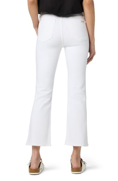 Joe's High Waist Crop Bootcut Jeans In White