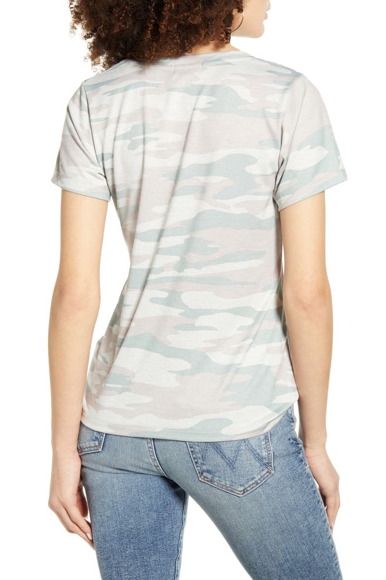 Scoop Neck Tee, Alternate, color, CAMO
