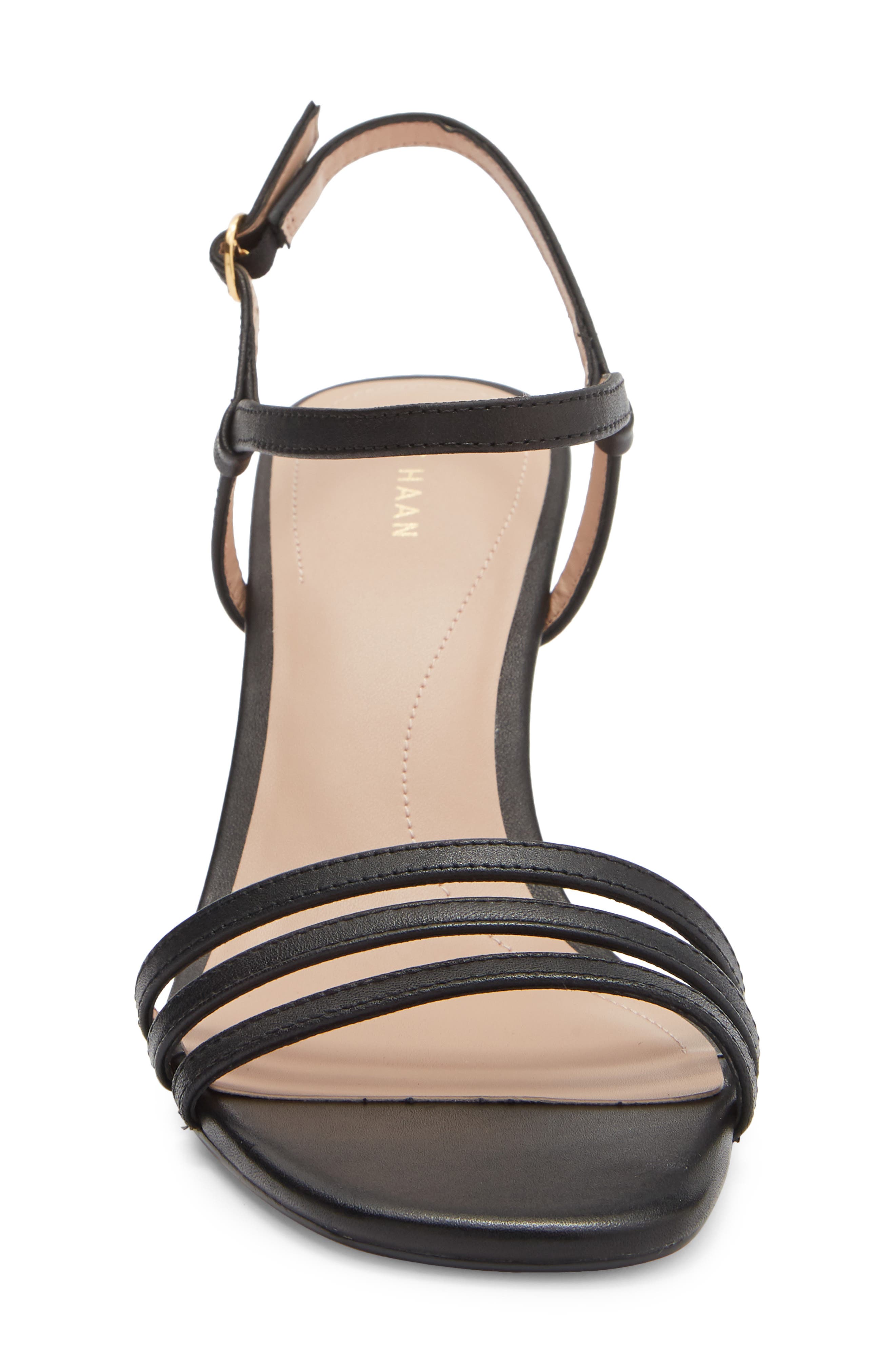 Cole Haan Michelina Strappy Sandal, Alternate, color, Black Leather