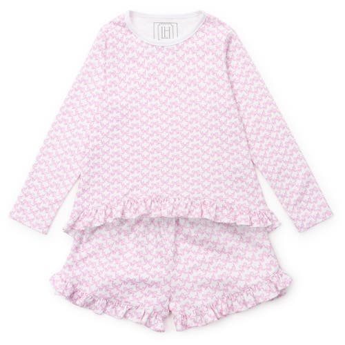 Lila And Hayes Rorie Girls' Short Set In Pink