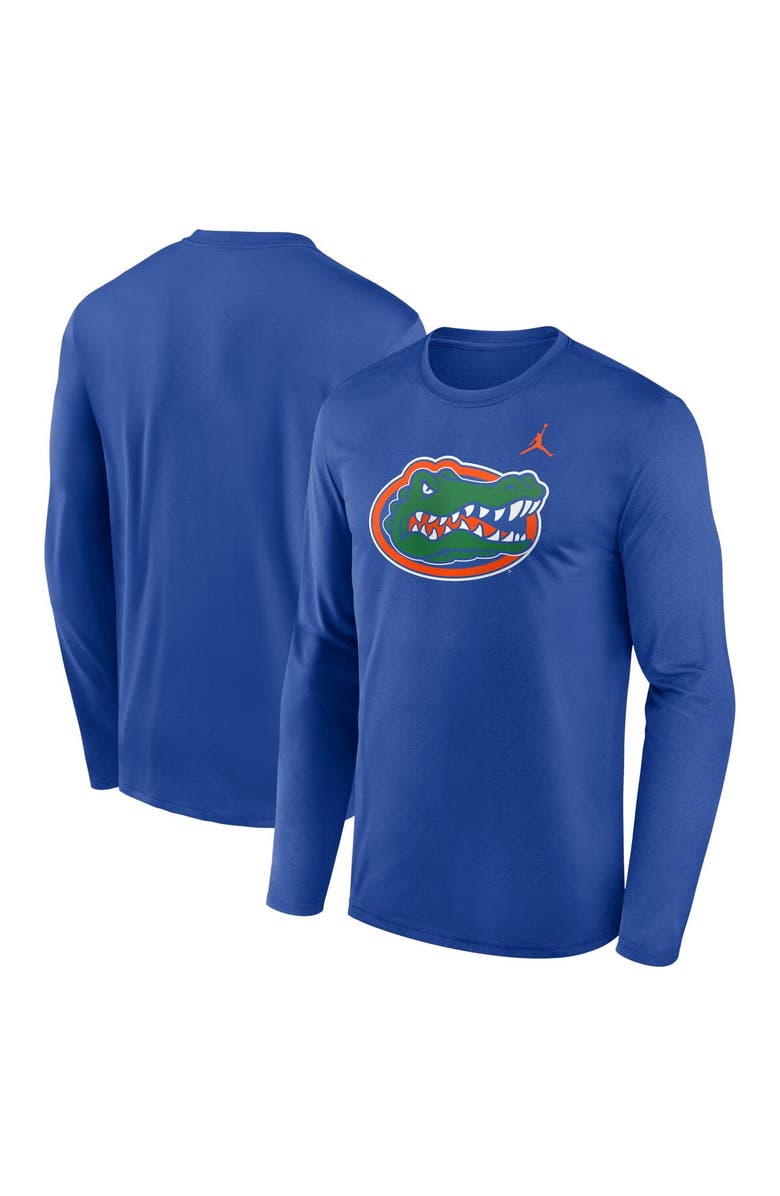 Jordan Brand Men's Jordan Brand Royal Florida Gators Primetime Primary Legend Long Sleeve T-Shirt, Alternate, color, 