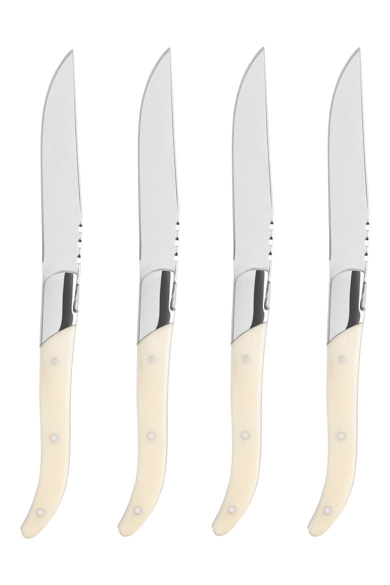 Laguiole Steak Knife - Set of 4, Main, color, FAUX IVORY