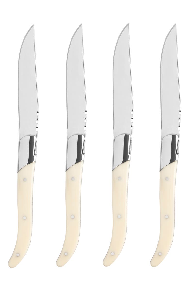 FRENCH HOME Laguiole Steak Knife - Set of 4, Main, color, Faux Ivory