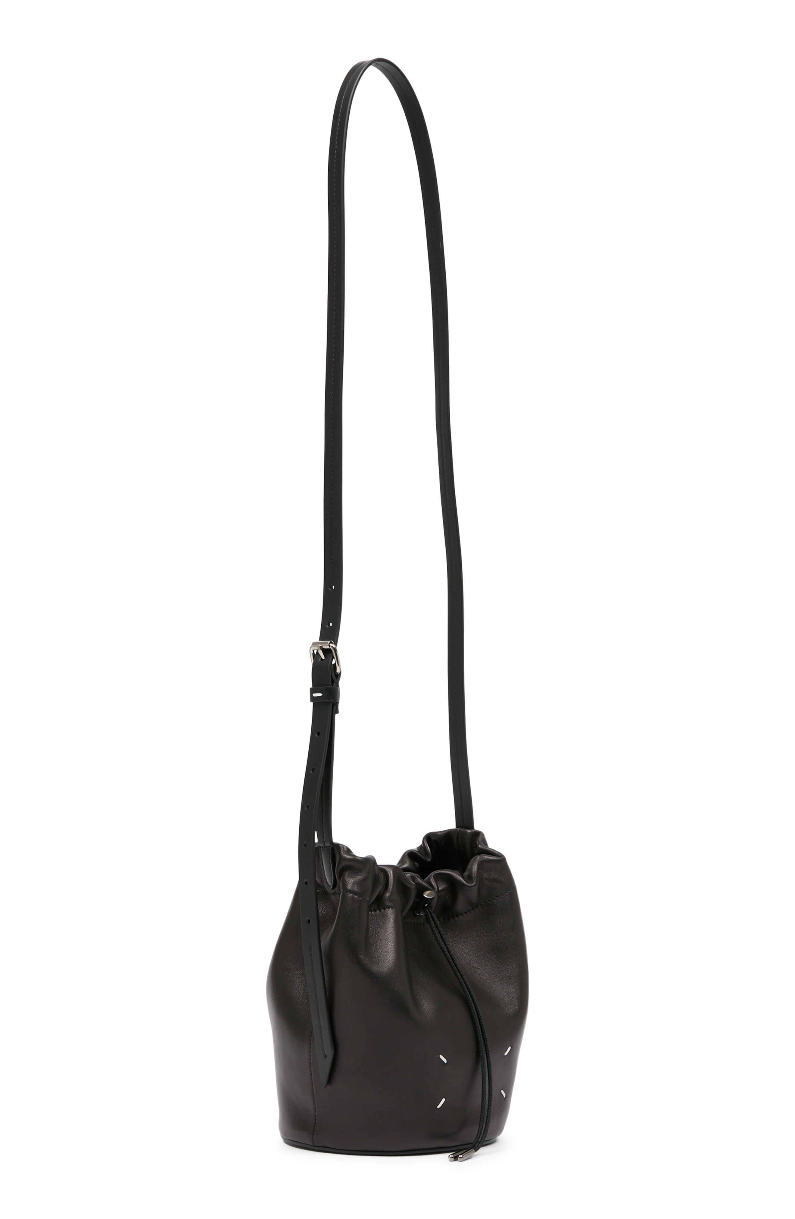 Maison Margiela Belt Leather Crossbody Bag, Alternate, color, Black/ Black/ Black