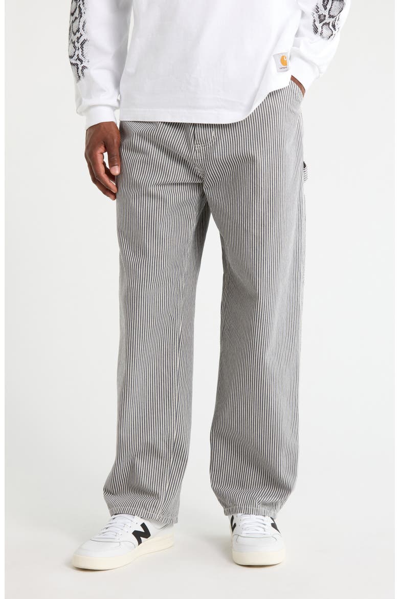 CARDBOARD SIDE LINE PANTS グレー　Lサイズ Mercer Stripe Single Knee Loose Fit Pants (Men) | Nordstrom