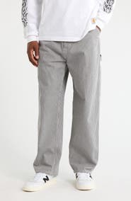 Carhartt Work In Progress Mercer Stripe Single Knee Loose Fit Pants
