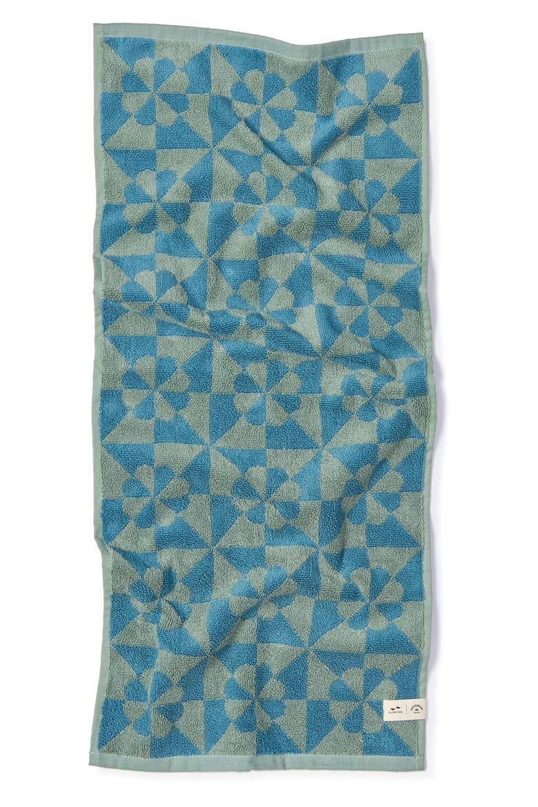 Bex Cotton Hand Towel, Main, color, DUSTY BLUE