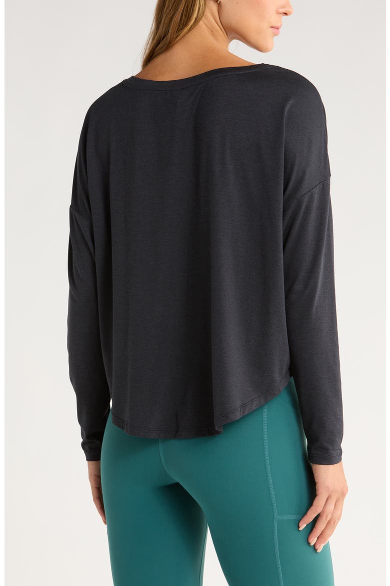 Restore Soft Long Sleeve Relaxed T-Shirt, Alternate, color, BLACK