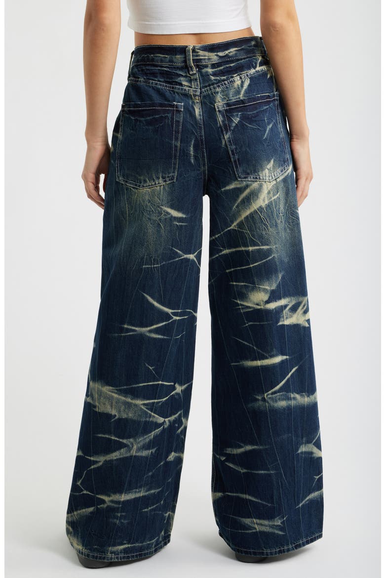 Billie Baggy Wide Leg Jeans, Alternate, color, DARK BLUE