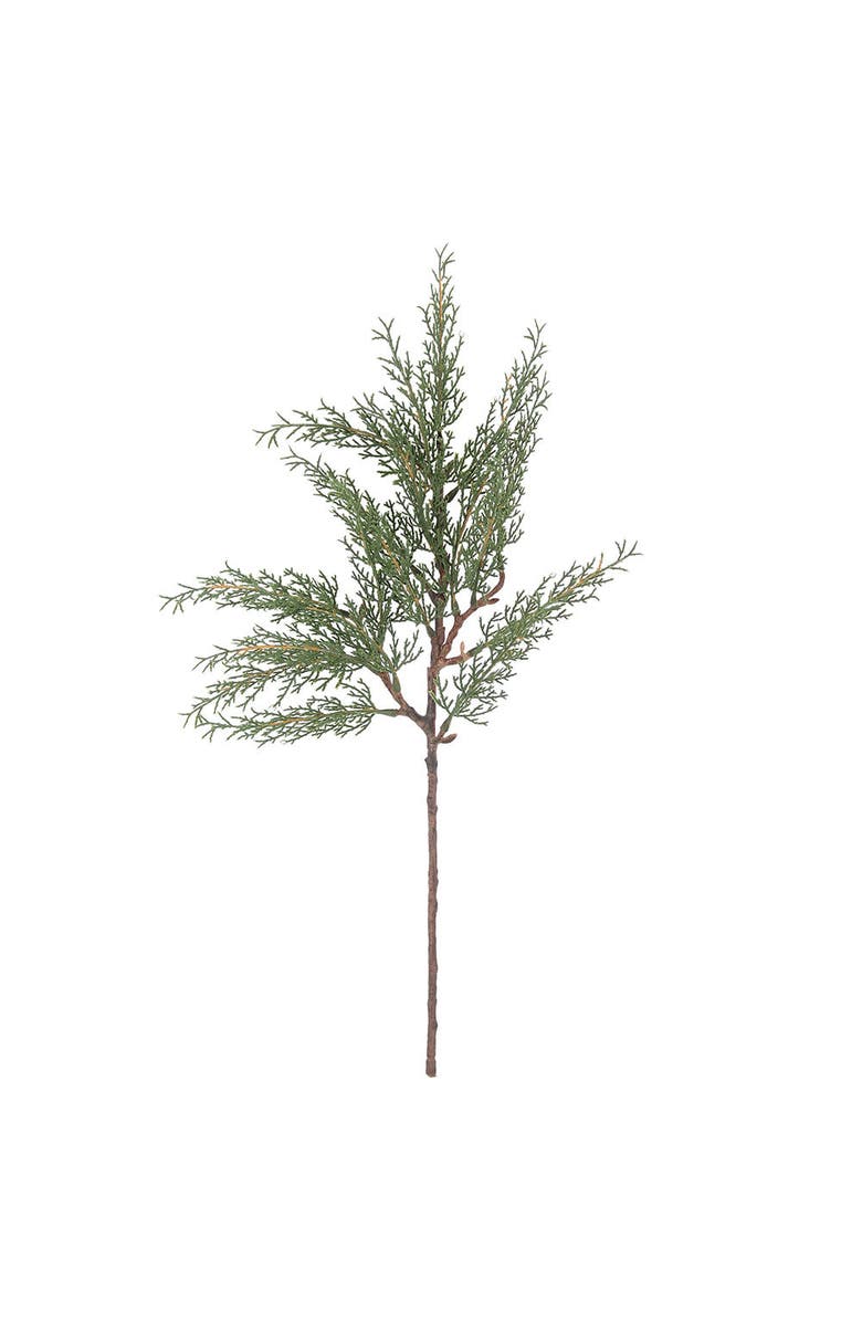 CG Hunter 20 inch Faux Evergreen Cedar Branch, Main, color, Green