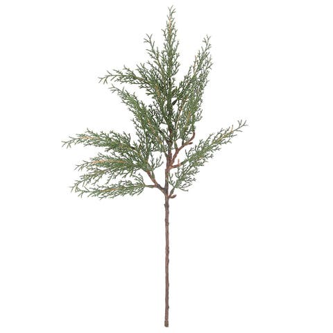 20 inch Faux Evergreen Cedar Branch