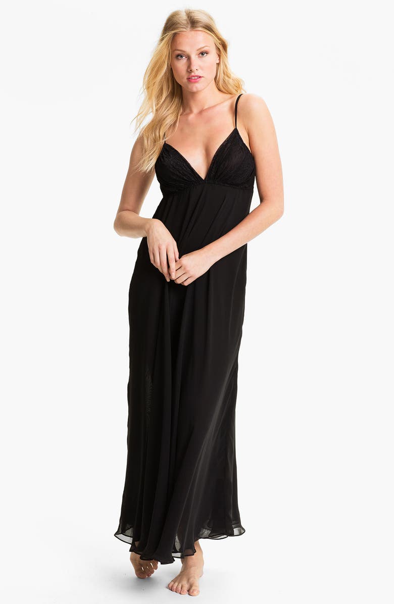 DKNY Donna Karan Silky Chiffon Nightgown, Main, color, 