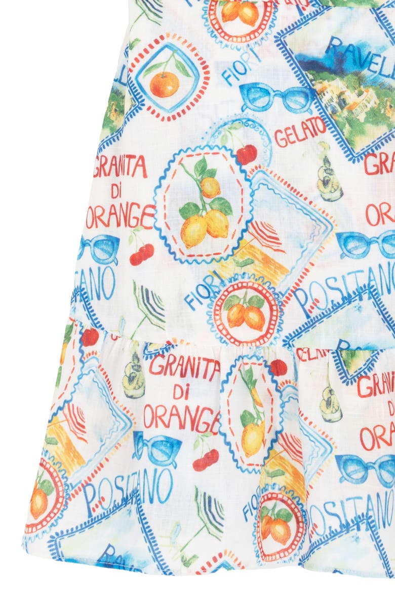 Rare Editions Kids' Postcard Sun Dress, Alternate, color, Multi