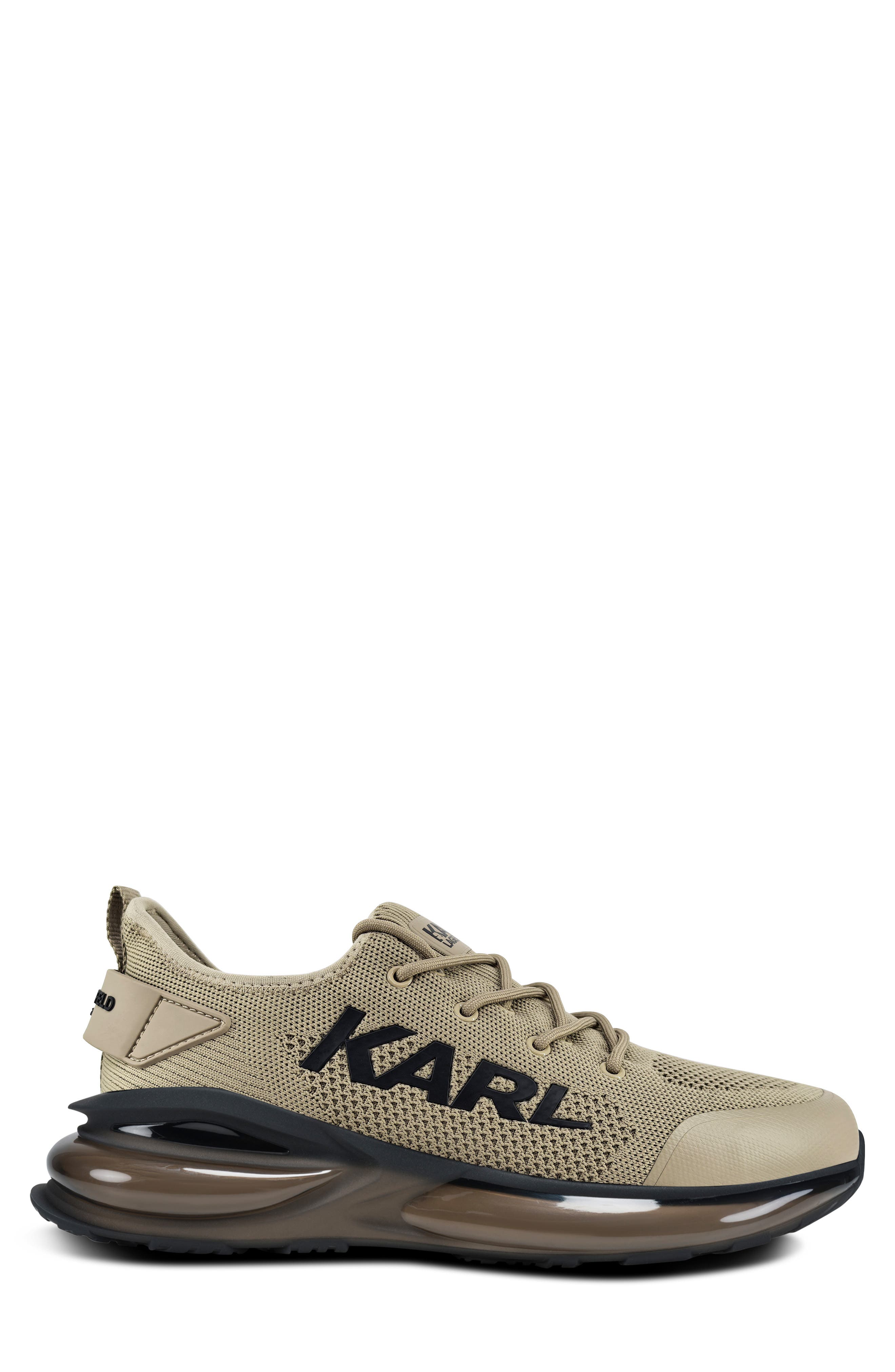 Germain Side Logo Knit Sneaker, Alternate, color, TAN