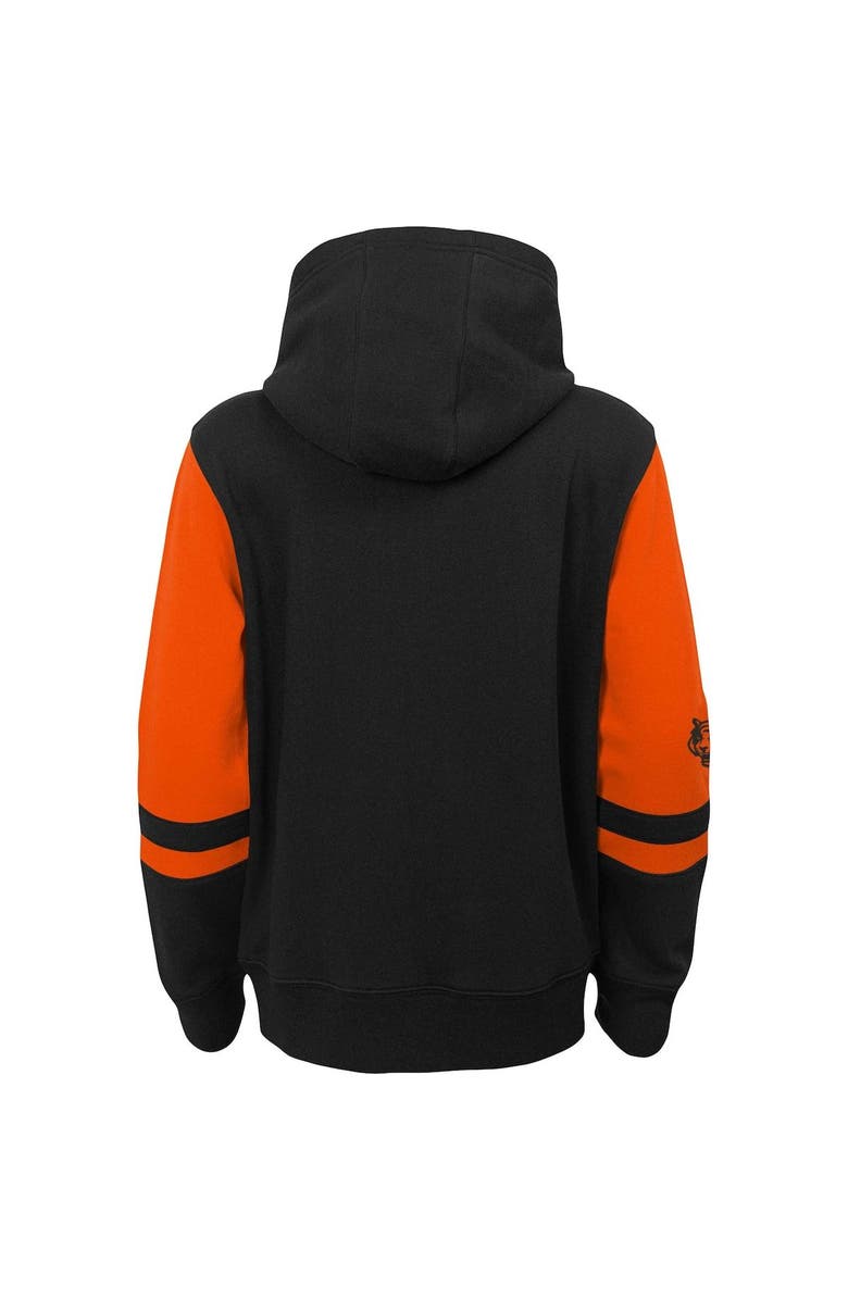Outerstuff Preschool Black Cincinnati Bengals Stadium Color Block Full-Zip Hoodie, Alternate, color,