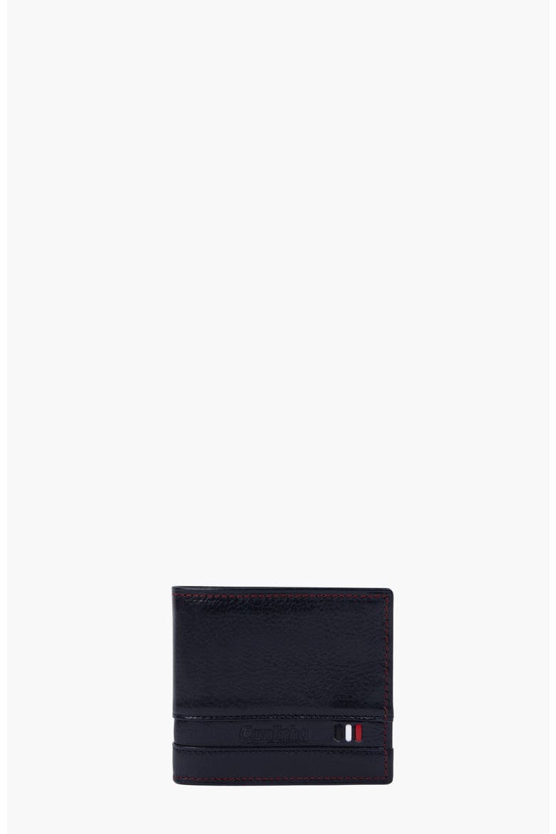 Di Cavallo Bifold Leather Wallet 528, Main, color, Navy
