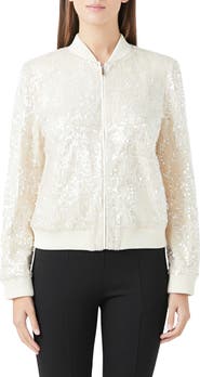 Endless Rose Sequin Bomber Jacket