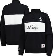 Mitchell & Ness Women's Mitchell & Ness Black Green Bay Packers Quarter-Zip Jacket