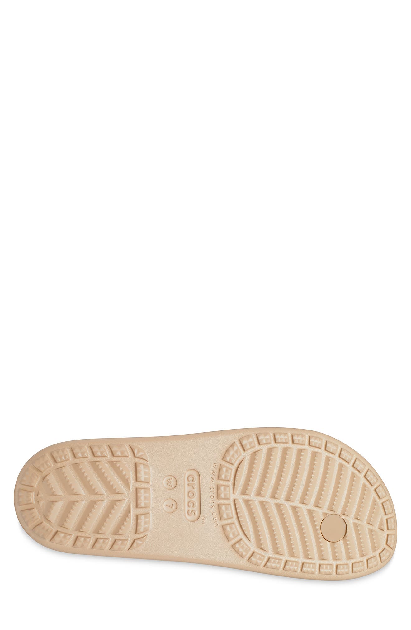 CROCS Sloane Glitter Platform Flip-Flop Sandal, Alternate, color, Chai/ Gold