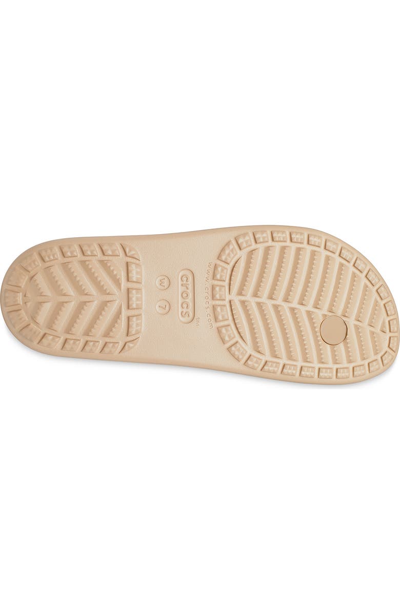 CROCS Sloane Glitter Platform Flip-Flop Sandal, Alternate, color, Chai/ Gold