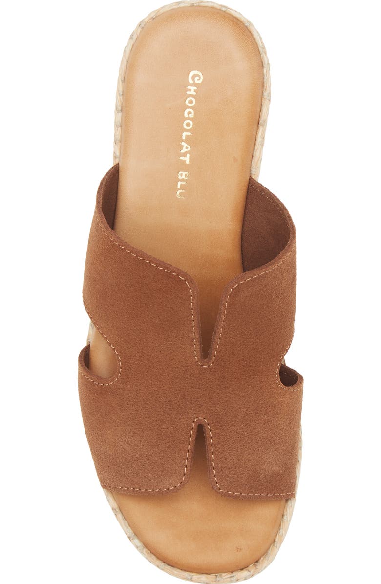 Chocolat Blu Jamie Platform Wedge Sandal, Alternate, color, Cinnamon Suede