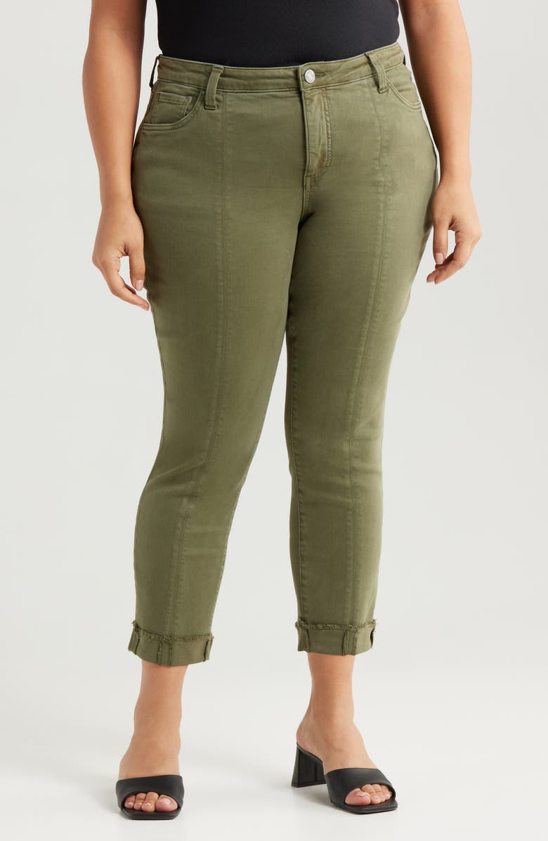 KUT from the Kloth Amy Crop Straight Leg Twill Pants, Main, color,