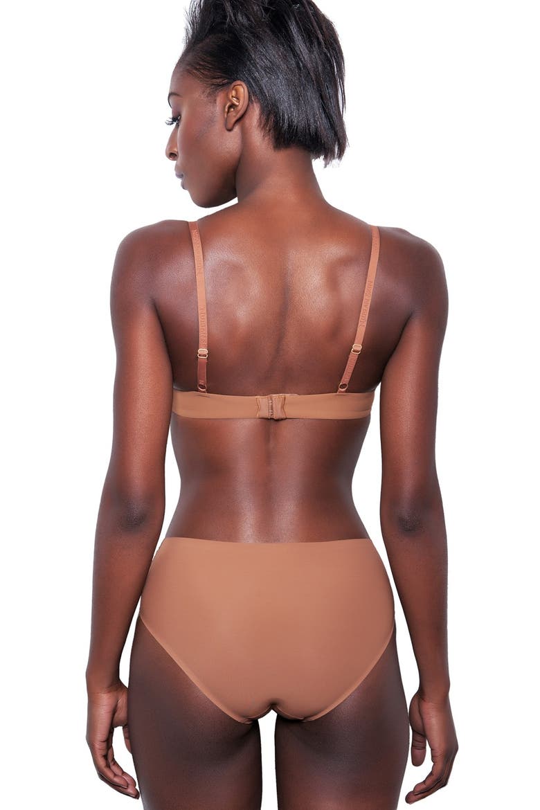 'Essential' Underwire T-Shirt Bra, Alternate, color, CINNAMON