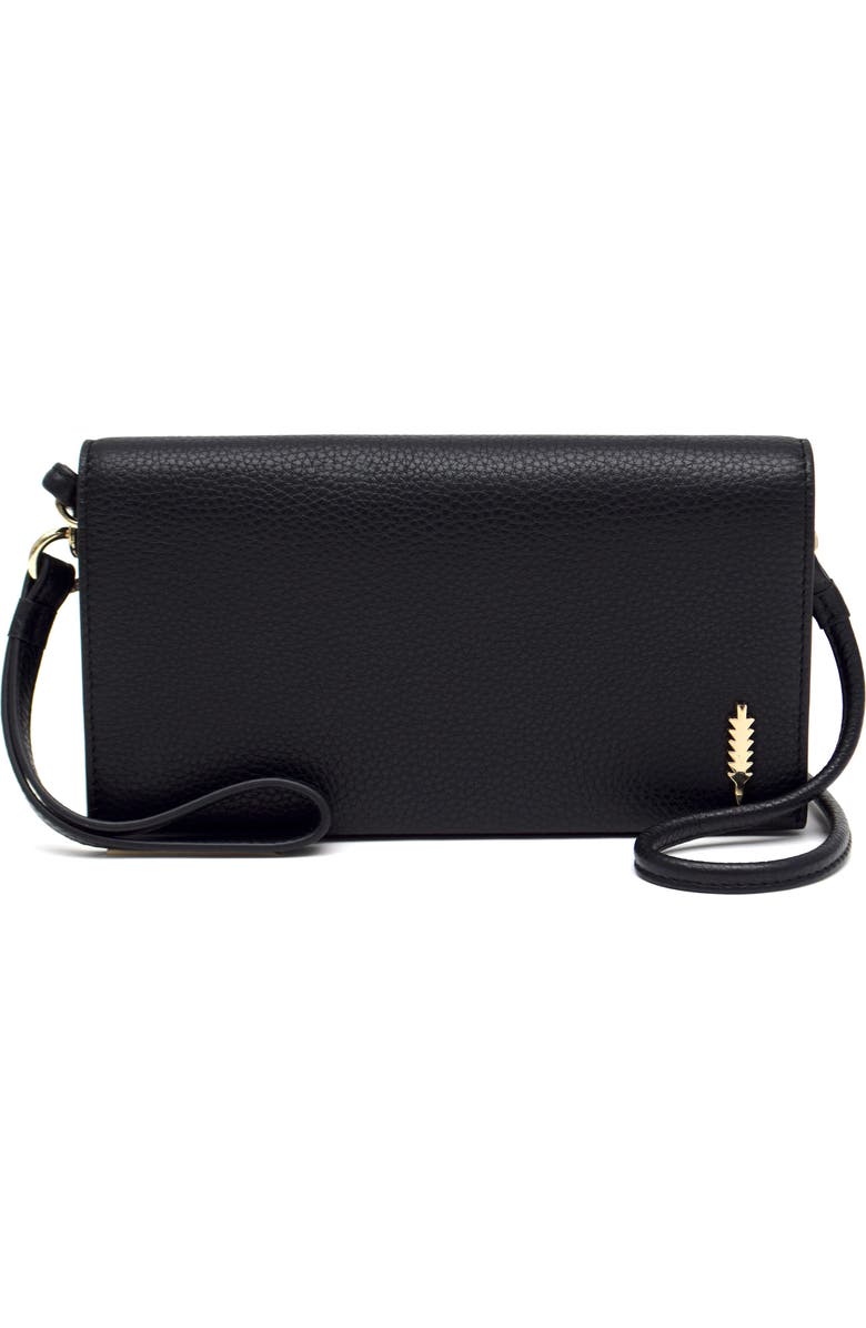 Thacker Aris Soft Pebble Crossbody Bag, Main, color, Black