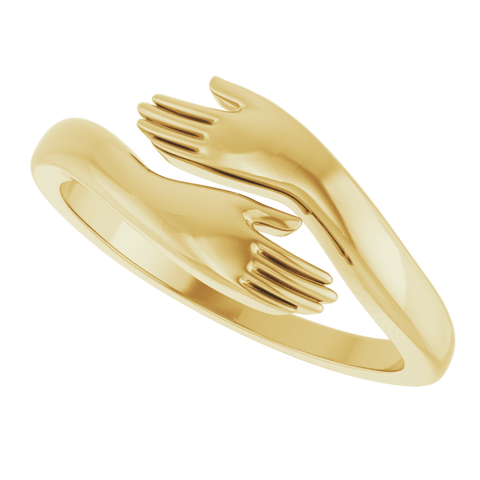Hug Ring In 14K Gold
