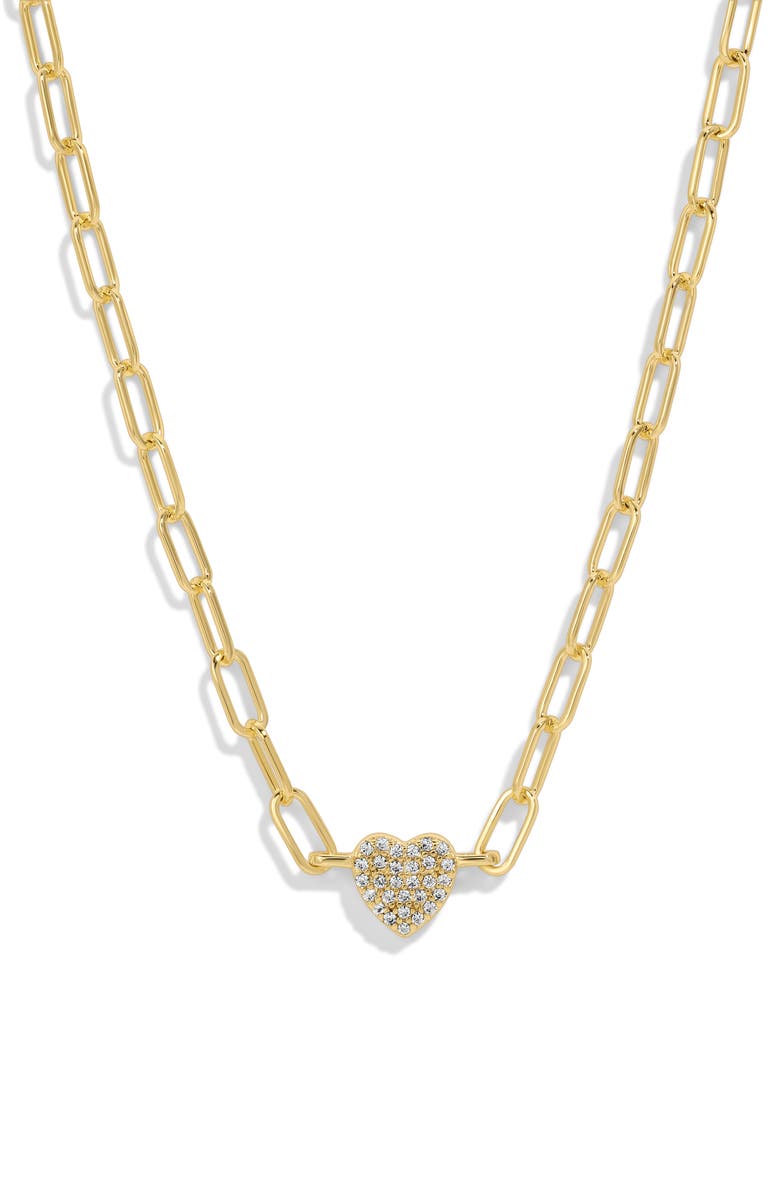 Mazin Jewels The Heart Link Necklace, Main, color, 850083625290