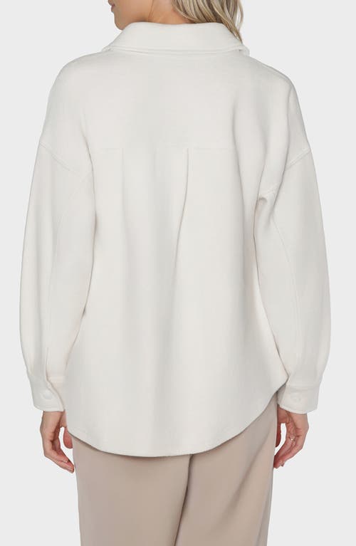 Matty M . Mercer Knit Shacket In White