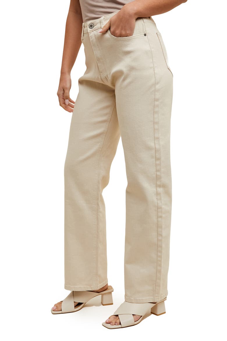 Five-Pocket Jeans, Alternate, color, ECRU