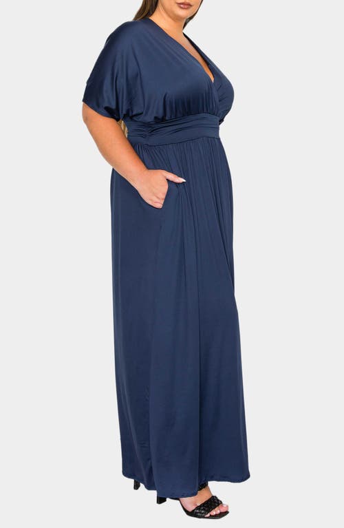 L I V D Raffi Maxi Dress In Navy