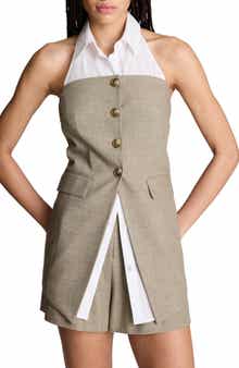 Strapless Vest with Removable Inset