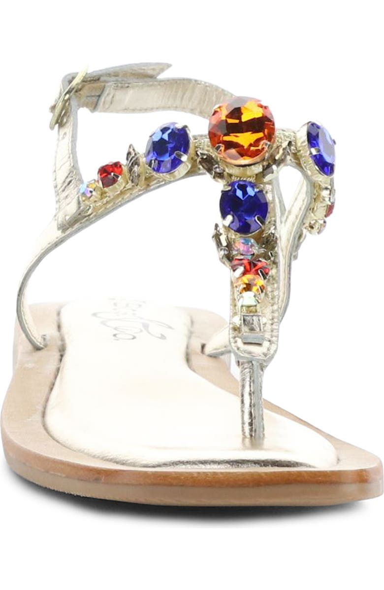 Bos. & Co. Otu Sandal, Alternate, color, Gold Leather/Jewels