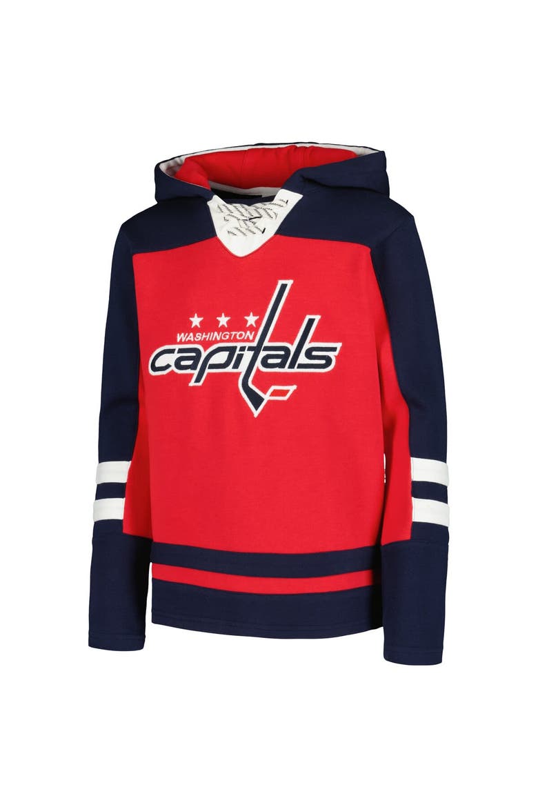 Youth TJ Oshie Red Washington Capitals Ageless Must-Have V-Neck Name & Number Pullover Hoodie, Alternate, color, Red