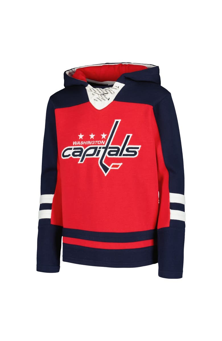 Outerstuff Youth TJ Oshie Red Washington Capitals Ageless Must-Have V-Neck Name & Number Pullover Hoodie, Alternate, color, Red