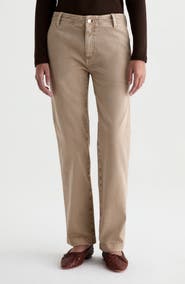 AG Brinley Mid Rise Straight Leg Trouser Jeans