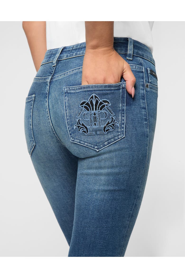 Denim Jeggings Women, Alternate, color, DEEPSEABLUE