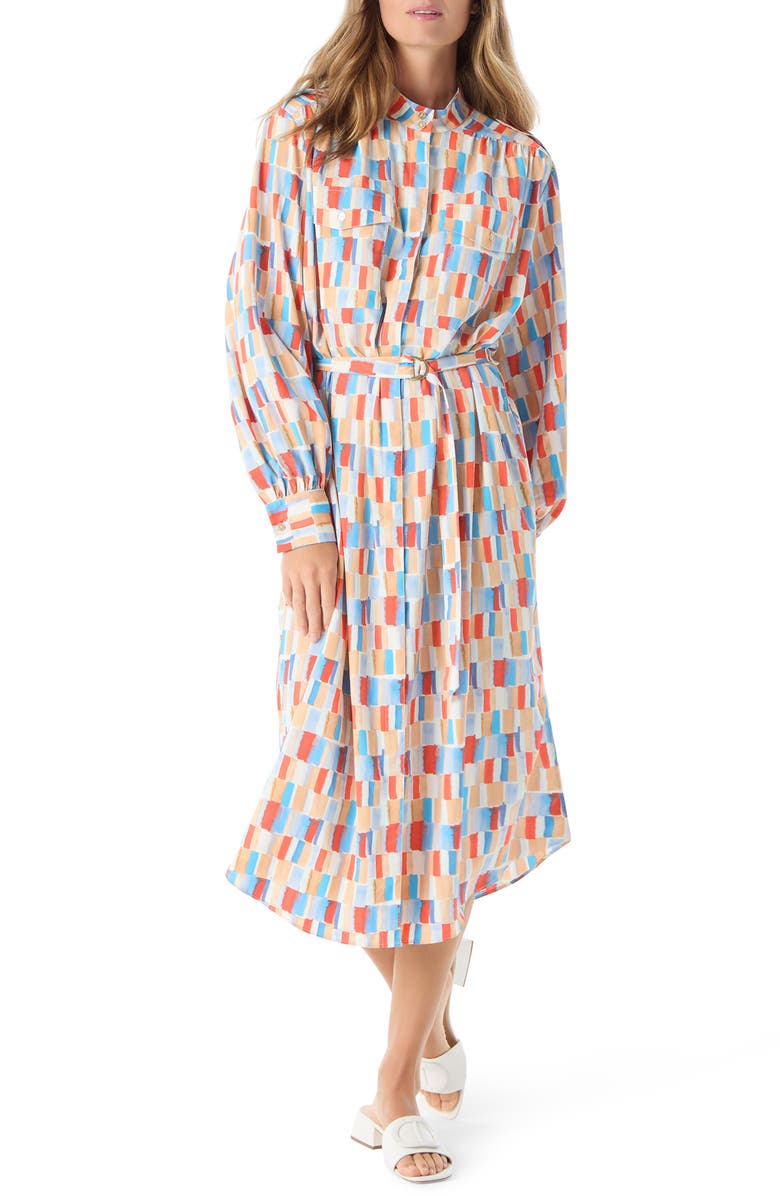 DO by Dee Ocleppo Lunara Belted Long Sleeve Shirtdress, Main, color,