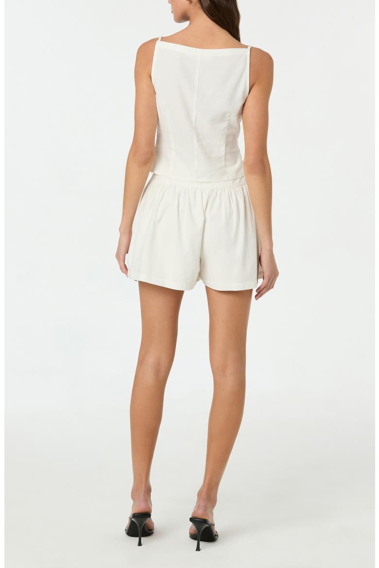 Boat Neck Button-Up Camisole, Alternate, color, WHITE