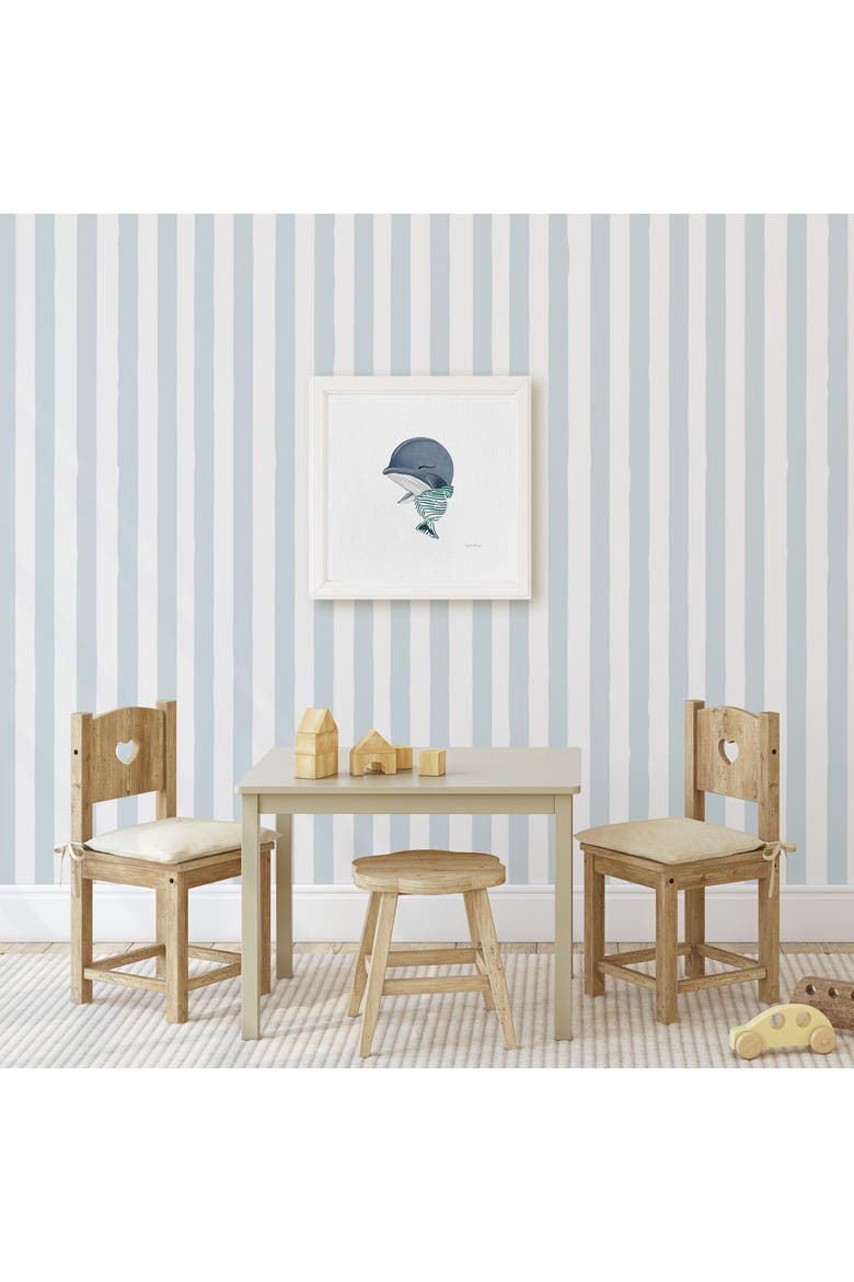 Baby Humpback Whale Framed Museum Quality 12" x 12" Art Print, Alternate, color, Multicolored