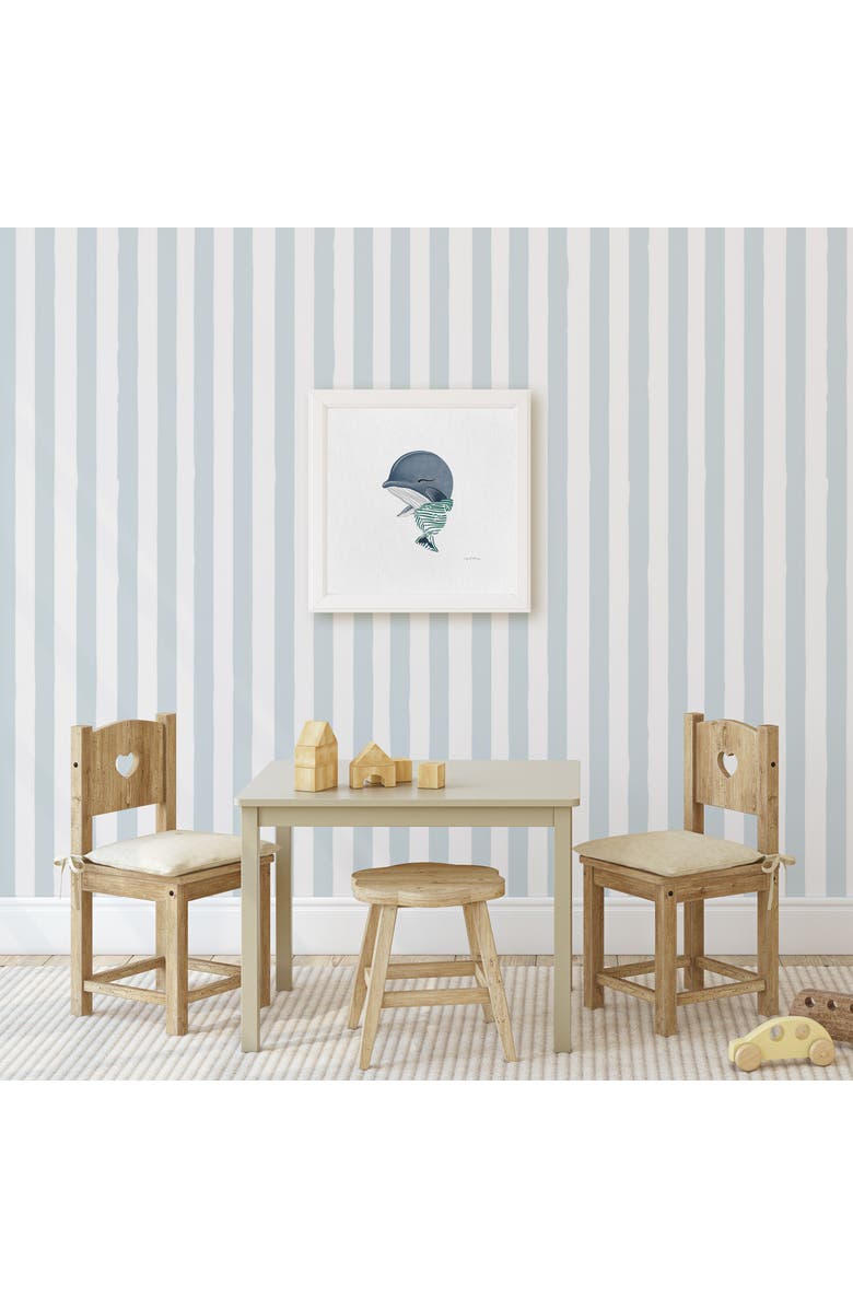 Ramus & Co Baby Humpback Whale Framed Museum Quality 12" x 12" Art Print, Alternate, color, Multicolored