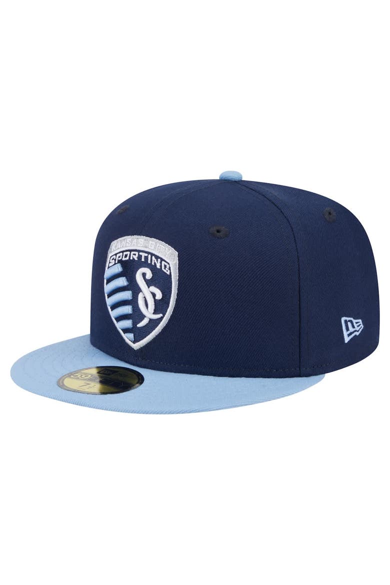 Men's New Era  Navy Sporting Kansas City 2025 Kickoff 59FIFTY Fitted Hat, Alternate, color, Navy
