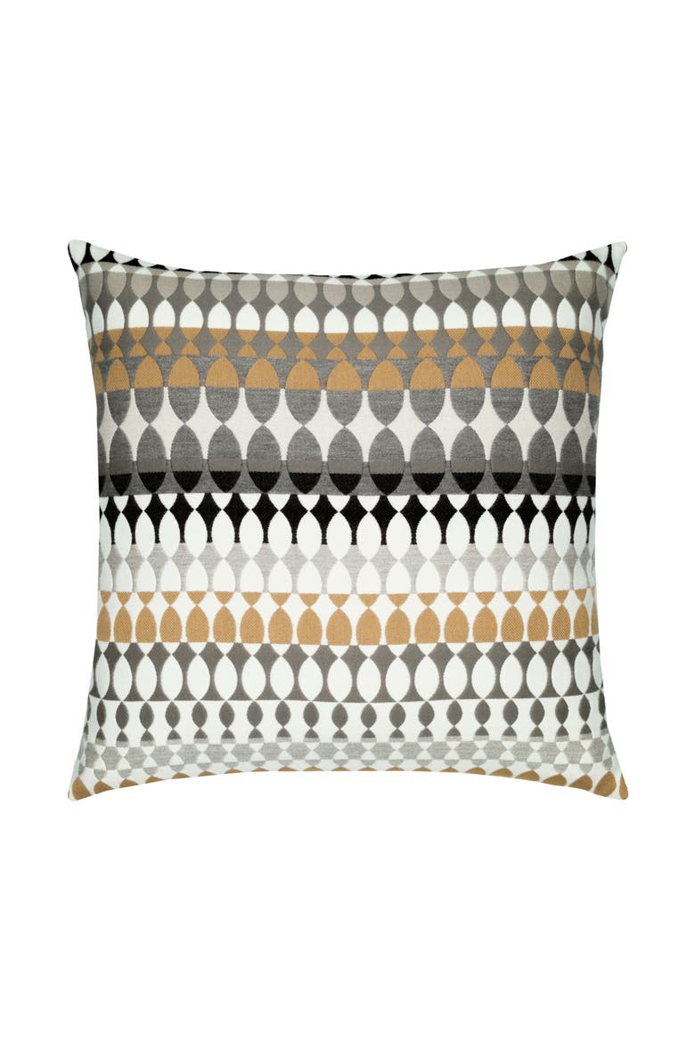 Modern Oval Indoor & Outdoor Woven Accent Pillow, Main, color, Dune