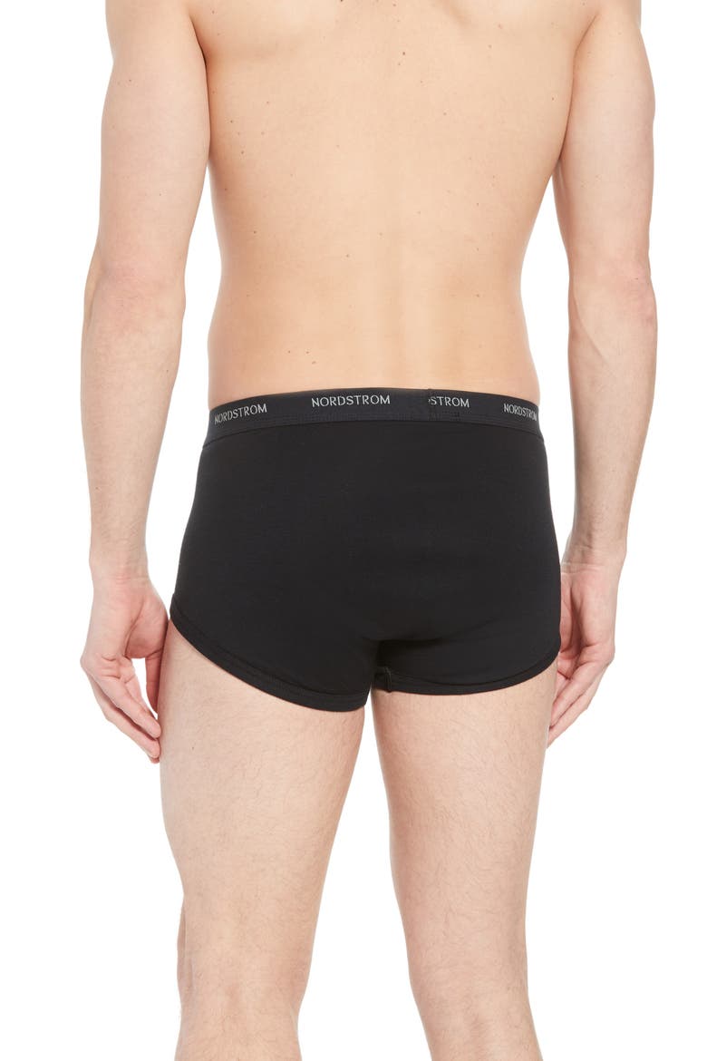 4-Pack Supima® Cotton Briefs, Alternate, color, BLACK
