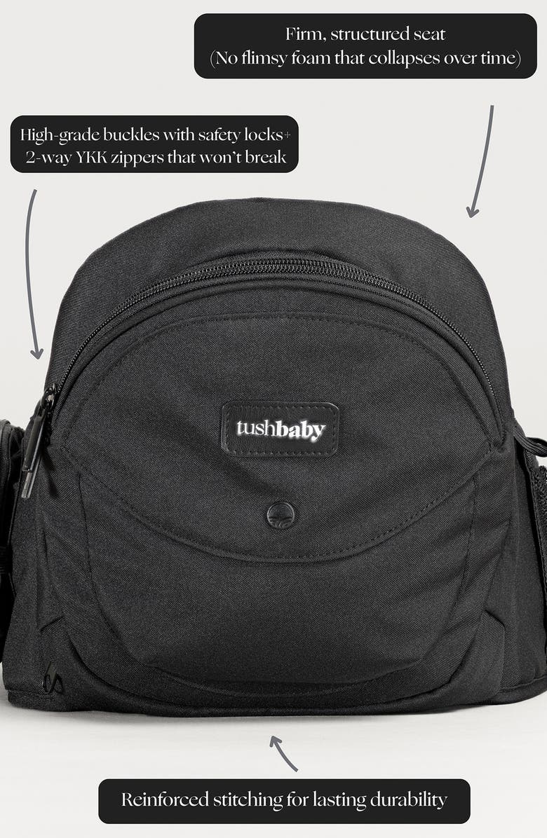 Tushbaby Hip Seat Carrier, Alternate, color, Black