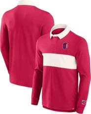 FANATICS Men's Fanatics Branded Red St. Louis City SC Penalty Kick Long Sleeve Polo