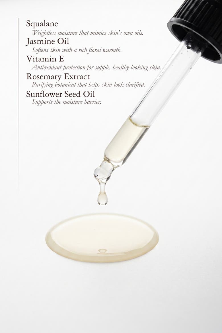 Squalane Jasmine Hydrating Smoothing Face Serum, Alternate, color, Clear