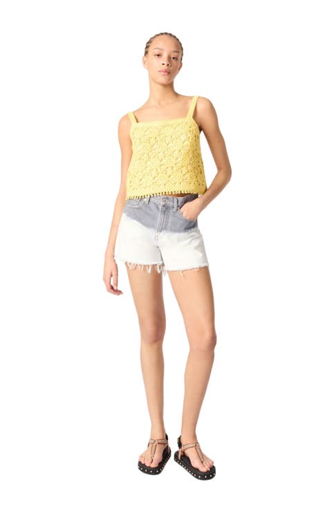 Crochet-knit Crop Top